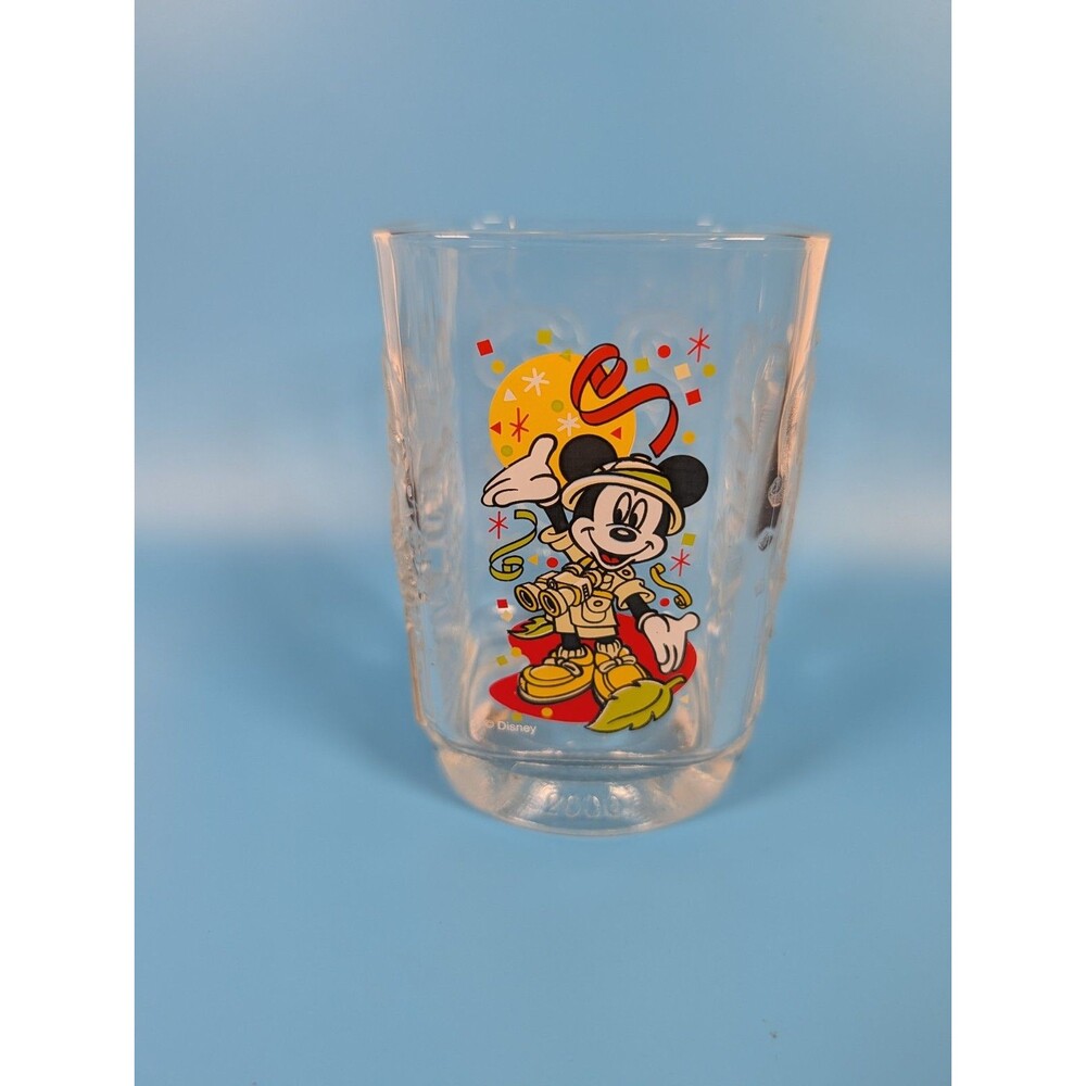 Vintage Mickey Mouse McDonald’s Glass Disney Animal Kingdom 2000